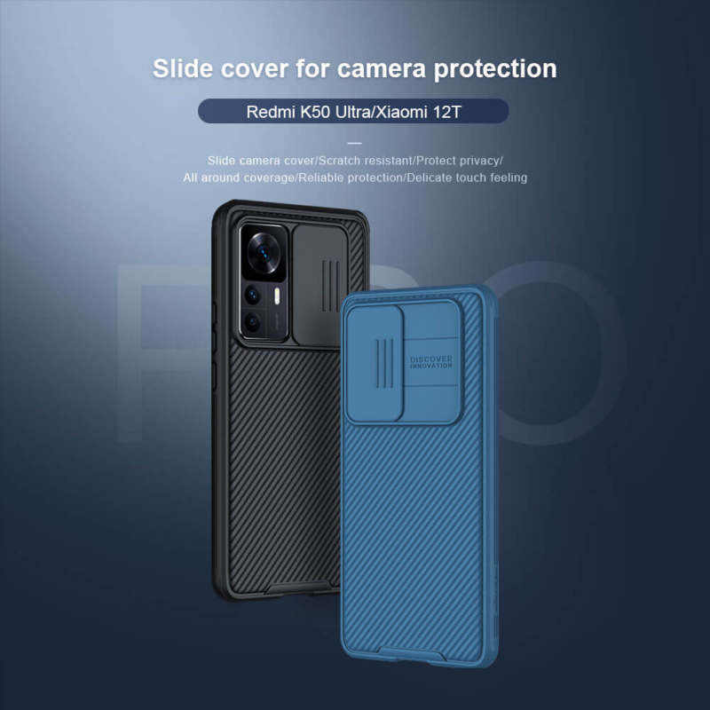 کاور گوشی  شیائومی 12T / Redmi K50 Ultra نیلکین مدل CamShield Pro   - Nillkin CamShield Pro Cover For Xiaomi 12T / Redmi K50 Ultra